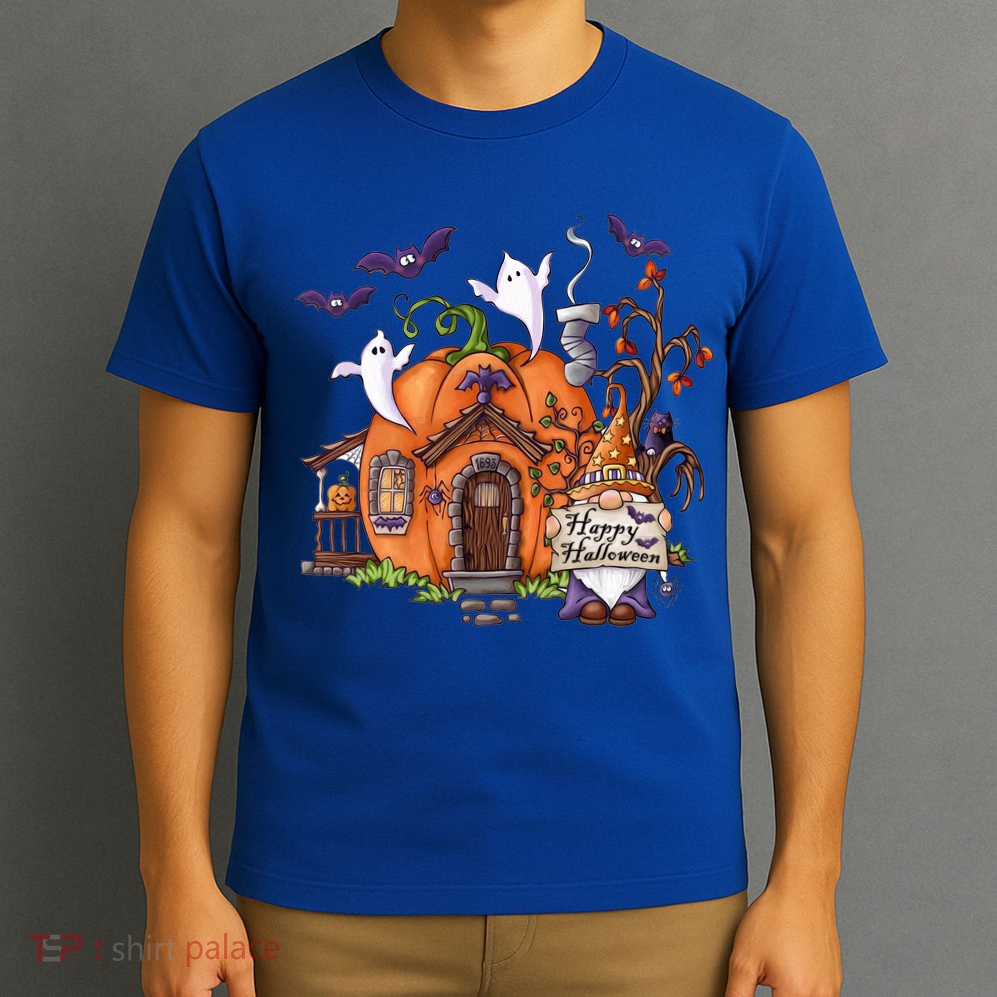 Pumpkin Gnomes Fall Autumn Cute Halloween Thanksgiving Tee Gift T-Shirt