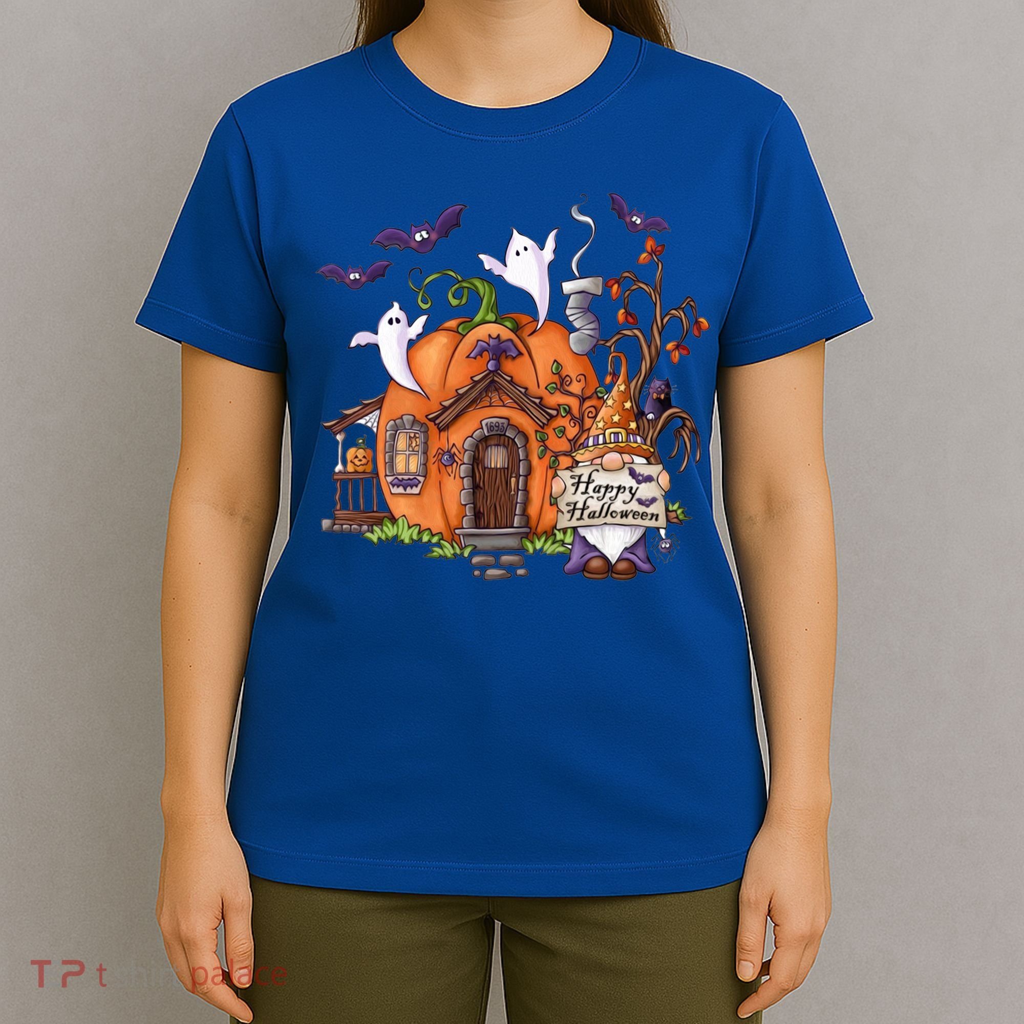 Pumpkin Gnomes Fall Autumn Cute Halloween Thanksgiving Tee Gift T-Shirt