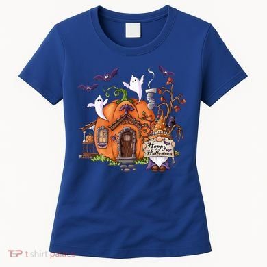 Pumpkin Gnomes Fall Autumn Cute Halloween Thanksgiving Tee Gift Women's T-Shirt