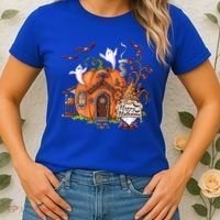 Pumpkin Gnomes Fall Autumn Cute Halloween Thanksgiving Tee Gift Women's T-Shirt thumb 2