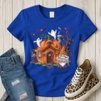 Pumpkin Gnomes Fall Autumn Cute Halloween Thanksgiving Tee Gift Women's T-Shirt thumb 3