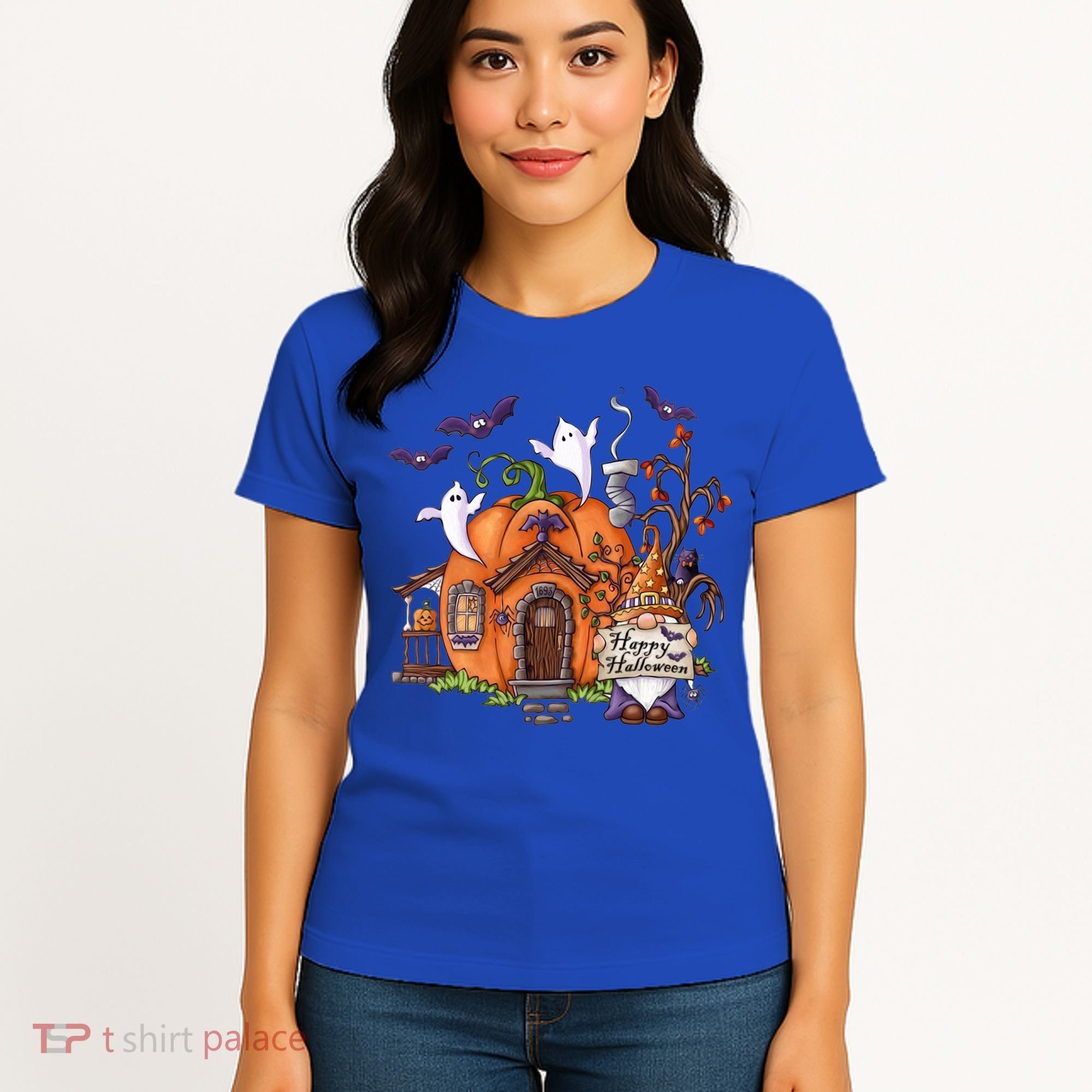 Pumpkin Gnomes Fall Autumn Cute Halloween Thanksgiving Tee Gift Women's T-Shirt