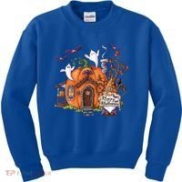 Pumpkin Gnomes Fall Autumn Cute Halloween Thanksgiving Tee Gift Kids Sweatshirt thumb 0