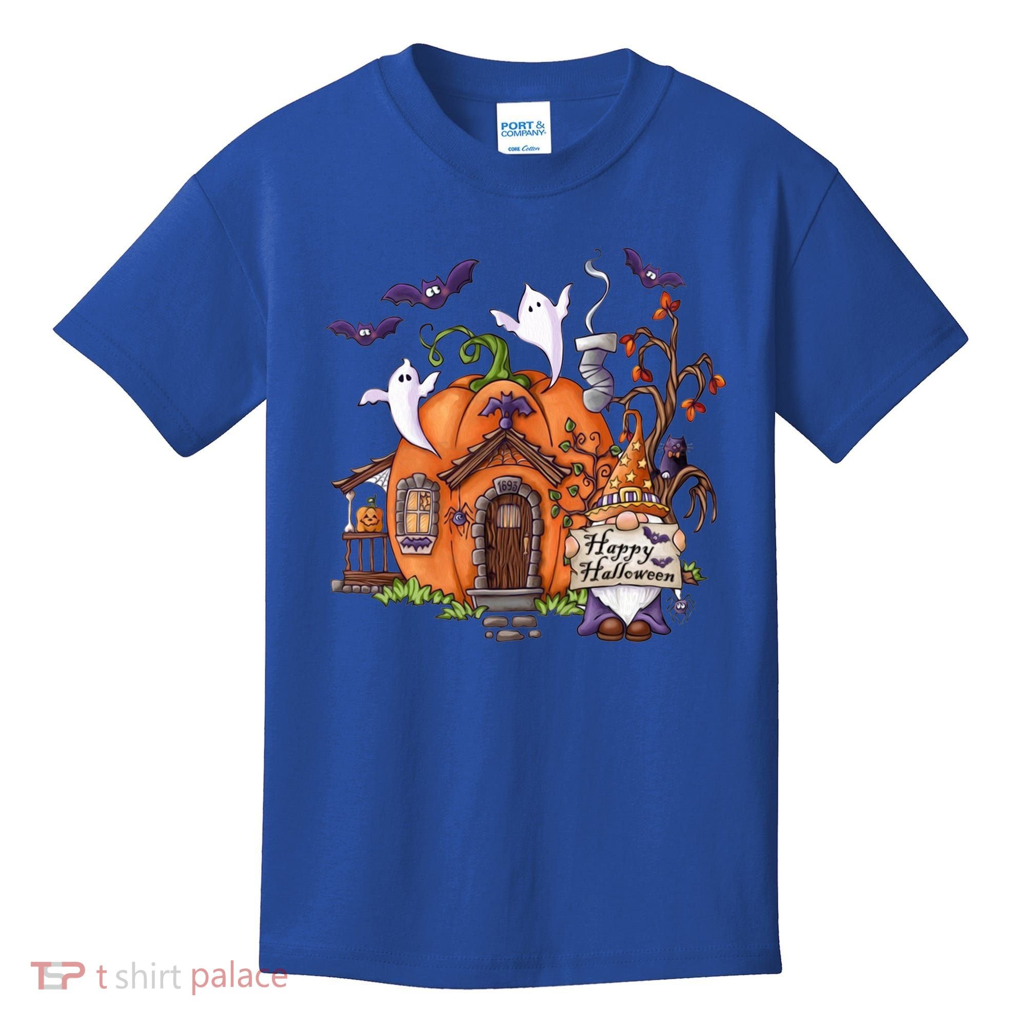Pumpkin Gnomes Fall Autumn Cute Halloween Thanksgiving Tee Gift Kids T-Shirt