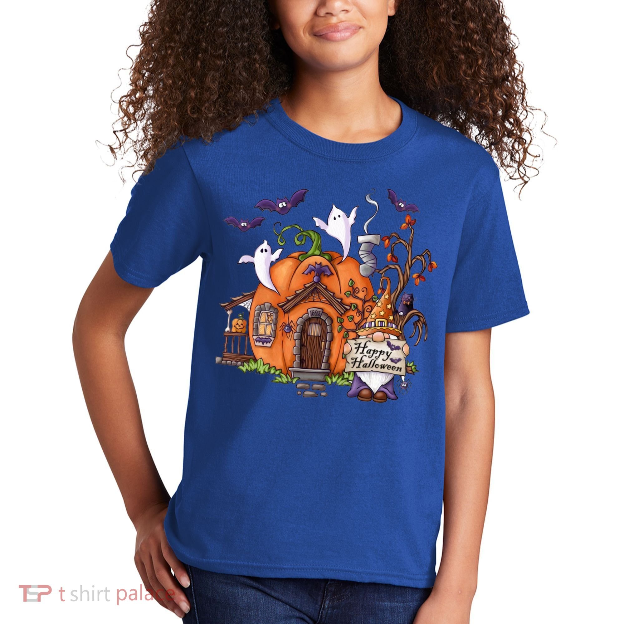 Pumpkin Gnomes Fall Autumn Cute Halloween Thanksgiving Tee Gift Kids T-Shirt