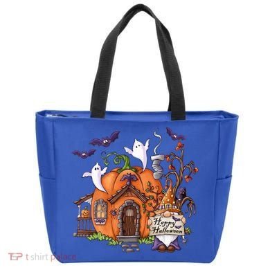 Pumpkin Gnomes Fall Autumn Cute Halloween Thanksgiving Tee Gift Tote Bag