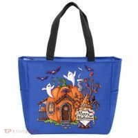 Pumpkin Gnomes Fall Autumn Cute Halloween Thanksgiving Tee Gift Tote Bag thumb 0