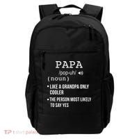 Papa Gift From Grandkids Father's Day Shirt Papa Definition Backpack thumb 0