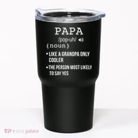 Papa Gift From Grandkids Father's Day Shirt Papa Definition Tumbler thumb 0
