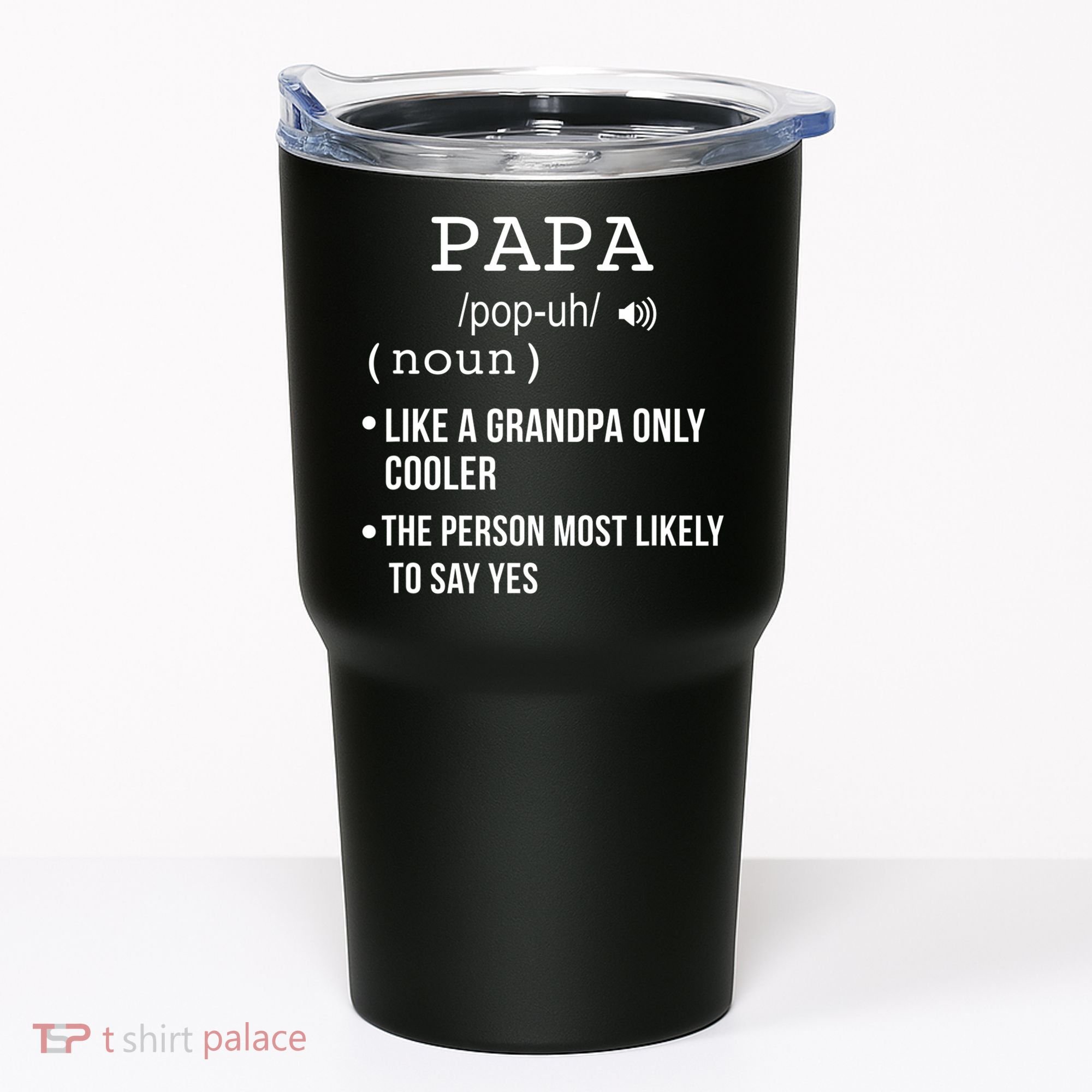 Papa Gift From Grandkids Father's Day Shirt Papa Definition Tumbler