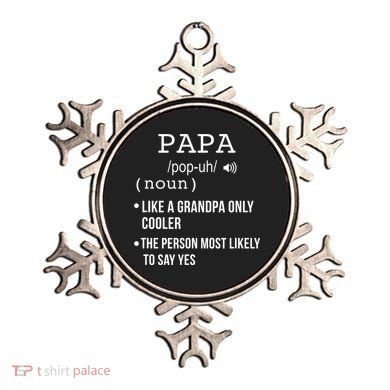 Papa Gift From Grandkids Father's Day Shirt Papa Definition Ornament