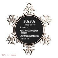 Papa Gift From Grandkids Father's Day Shirt Papa Definition Ornament thumb 0