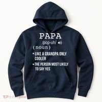 Papa Gift From Grandkids Father's Day Shirt Papa Definition Hoodie thumb 0