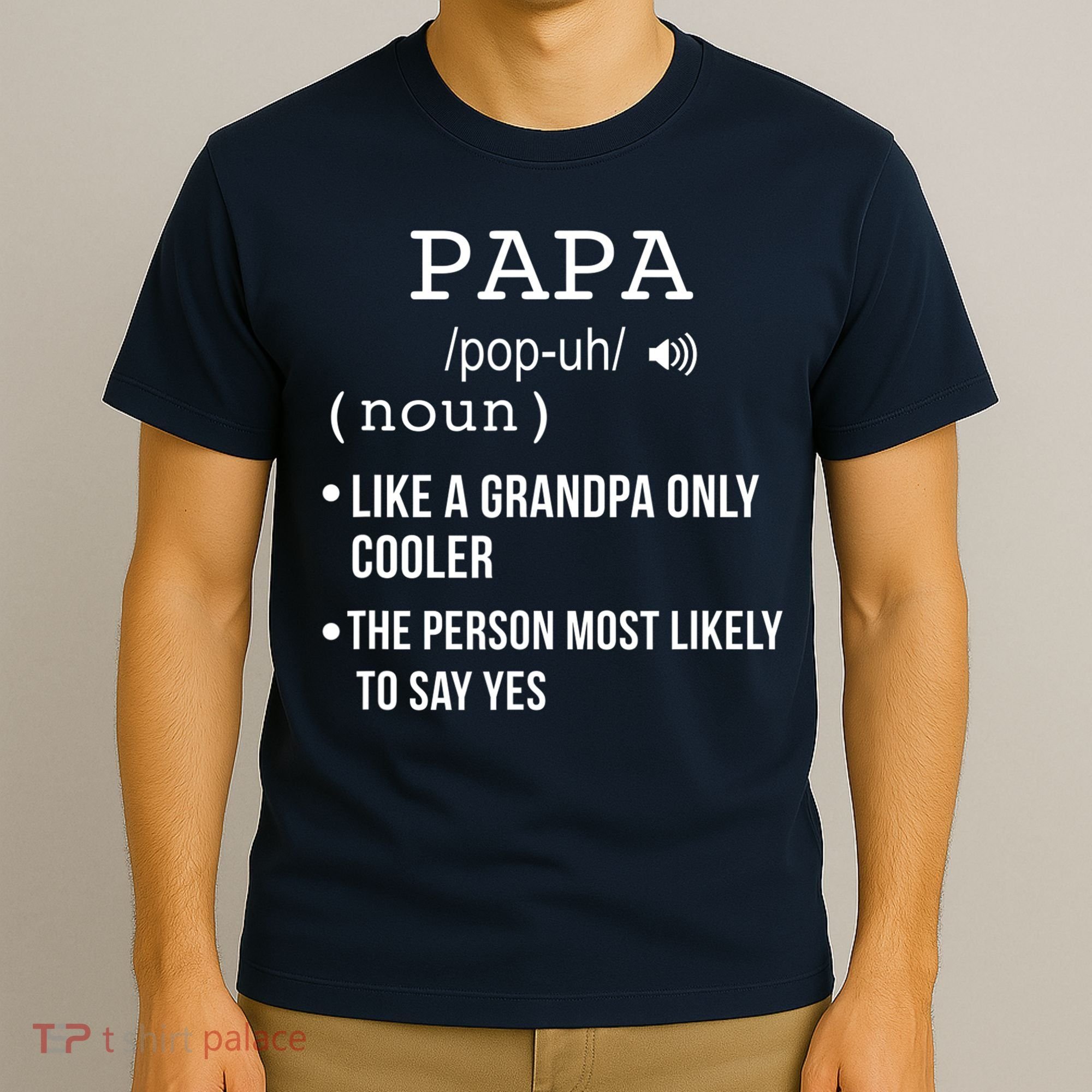 Papa Gift From Grandkids Father's Day Shirt Papa Definition T-Shirt