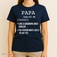 Papa Gift From Grandkids Father's Day Shirt Papa Definition T-Shirt thumb 4