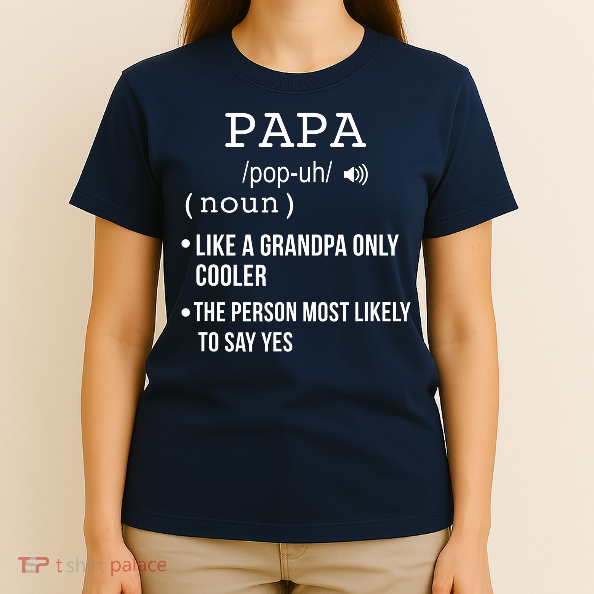 Papa Gift From Grandkids Father's Day Shirt Papa Definition T-Shirt