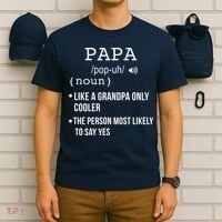 Papa Gift From Grandkids Father's Day Shirt Papa Definition T-Shirt thumb 6