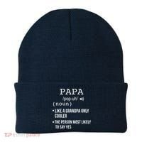 Papa Gift From Grandkids Father's Day Shirt Papa Definition Beanie thumb 0