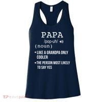Papa Gift From Grandkids Father's Day Shirt Papa Definition Women's Tank Top thumb 0