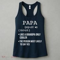 Papa Gift From Grandkids Father's Day Shirt Papa Definition Women's Tank Top thumb 3