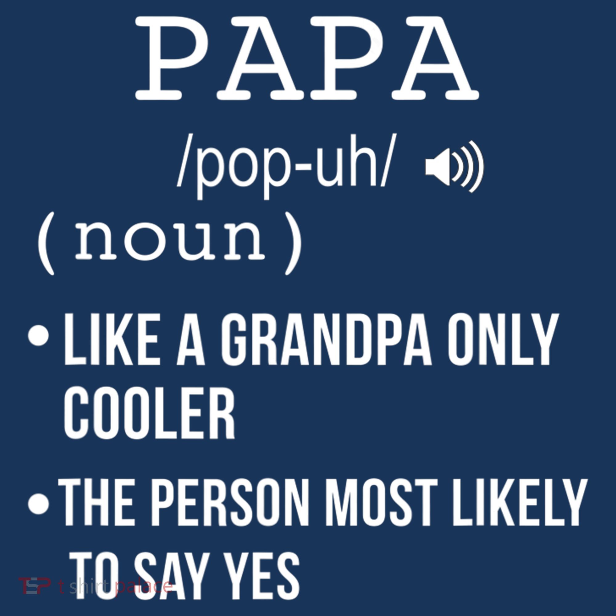 Papa Gift From Grandkids Father's Day Shirt Papa Definition Women's Tank Top