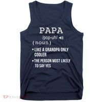 Papa Gift From Grandkids Father's Day Shirt Papa Definition Tank Top thumb 0