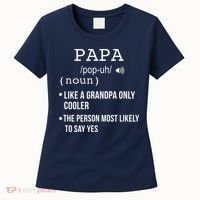Papa Gift From Grandkids Father's Day Shirt Papa Definition Women's T-Shirt thumb 0