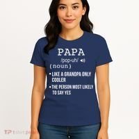 Papa Gift From Grandkids Father's Day Shirt Papa Definition Women's T-Shirt thumb 4