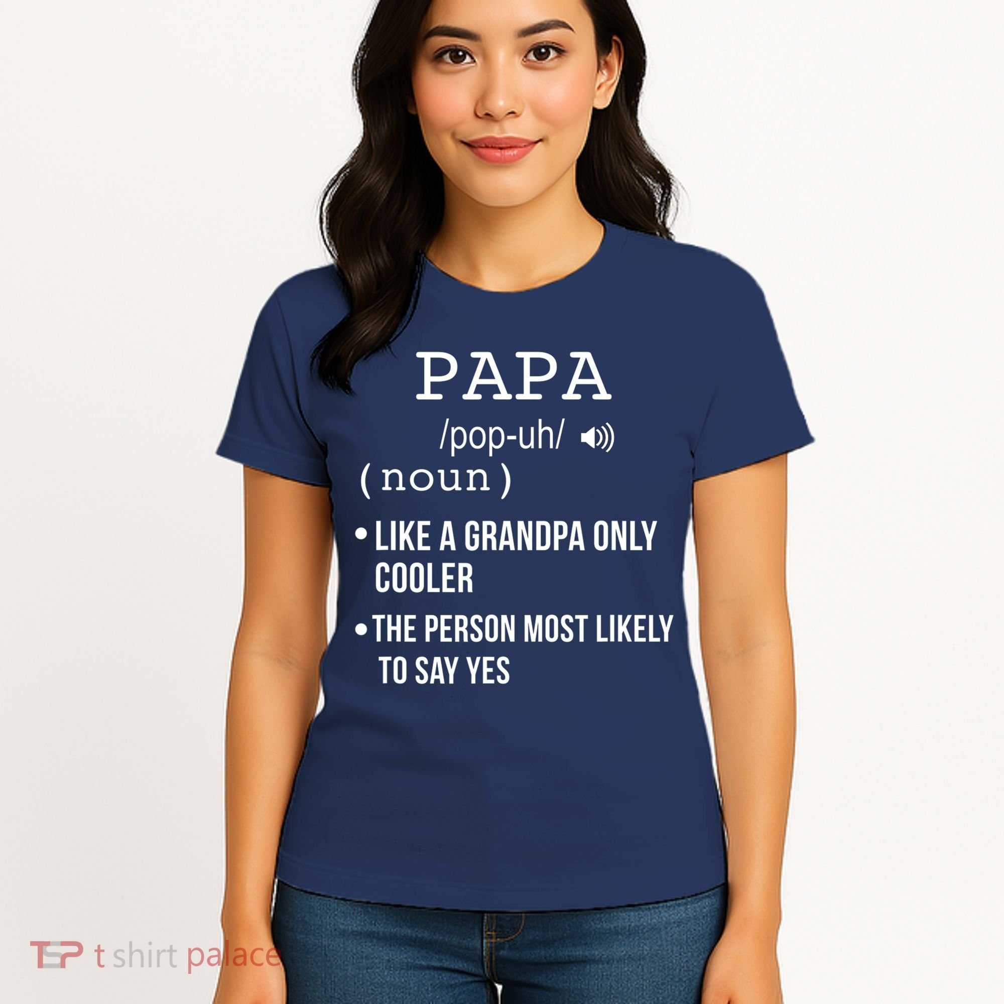 Papa Gift From Grandkids Father's Day Shirt Papa Definition Women's T-Shirt