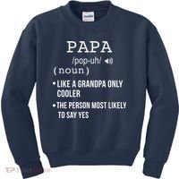 Papa Gift From Grandkids Father's Day Shirt Papa Definition Kids Sweatshirt thumb 0