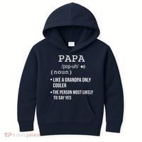 Papa Gift From Grandkids Father's Day Shirt Papa Definition Kids Hoodie thumb 0