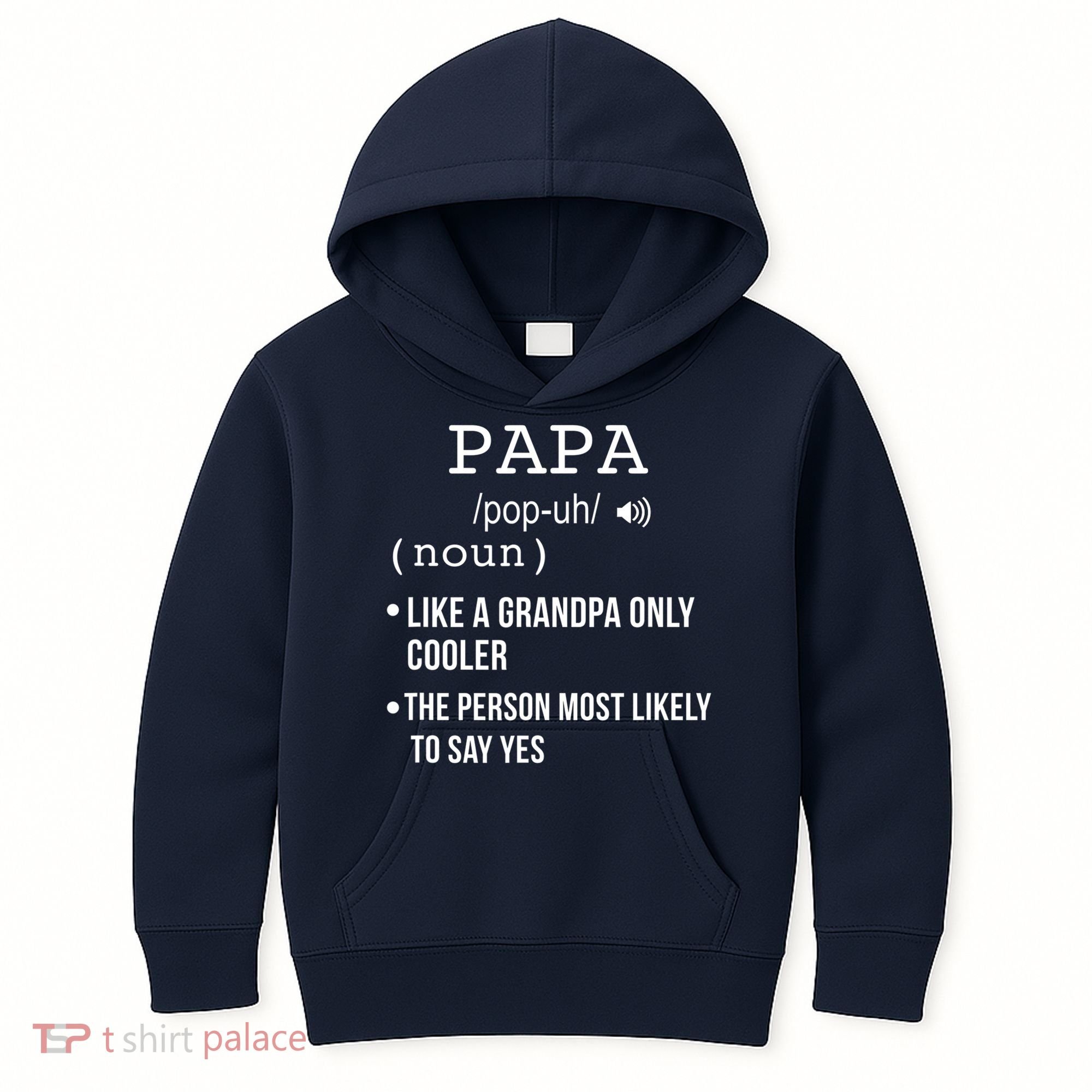 Papa Gift From Grandkids Father's Day Shirt Papa Definition Kids Hoodie