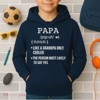Papa Gift From Grandkids Father's Day Shirt Papa Definition Kids Hoodie thumb 2