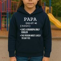 Papa Gift From Grandkids Father's Day Shirt Papa Definition Kids Hoodie thumb 3