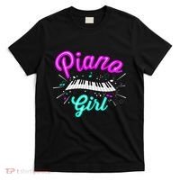 Piano Girl Funny Pianist Music Keyboardist Musician Outfit T-Shirt thumb 0
