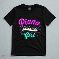 Piano Girl Funny Pianist Music Keyboardist Musician Outfit T-Shirt thumb 5