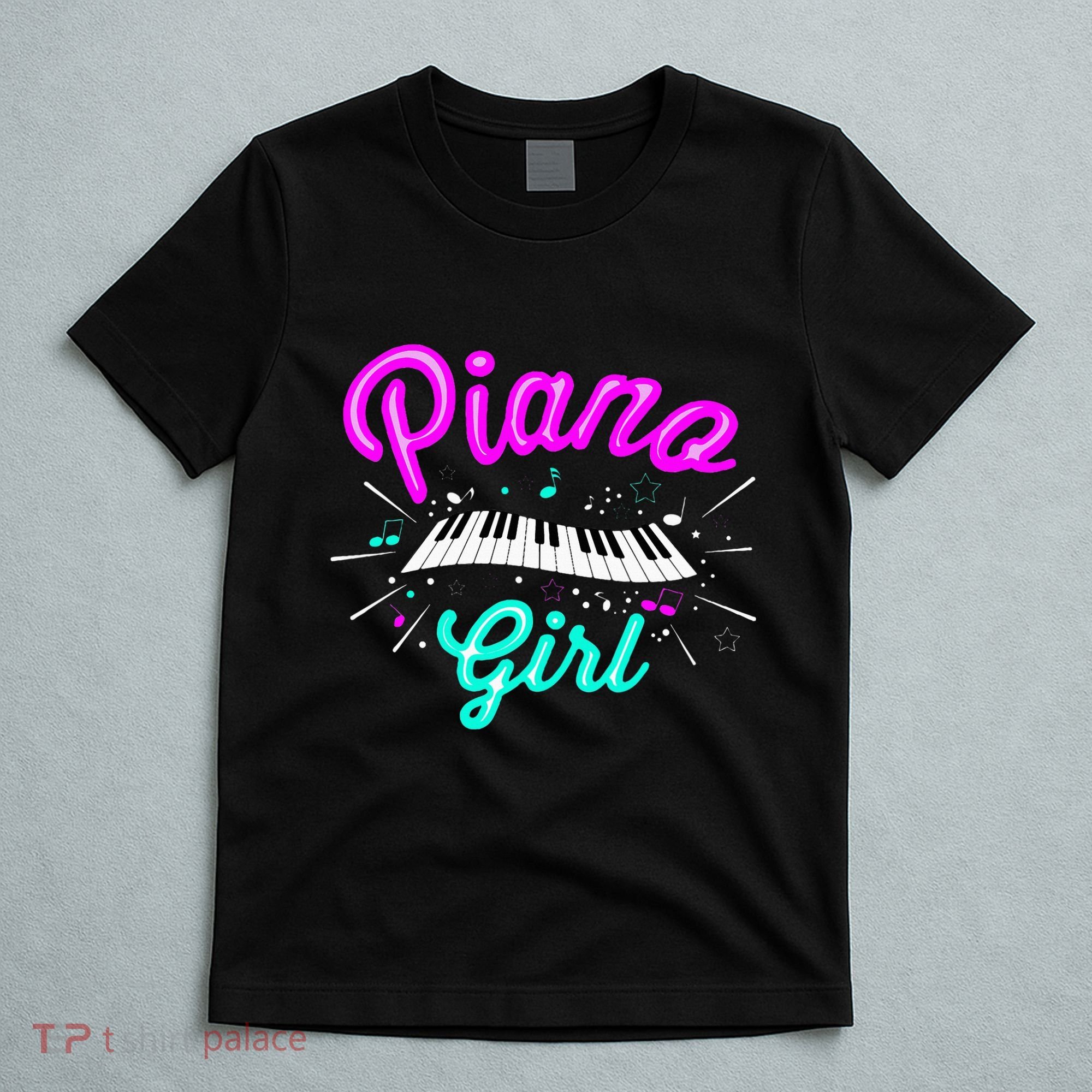 Piano Girl Funny Pianist Music Keyboardist Musician Outfit T-Shirt