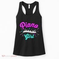 Piano Girl Funny Pianist Music Keyboardist Musician Outfit Women's Tank Top thumb 0