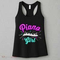Piano Girl Funny Pianist Music Keyboardist Musician Outfit Women's Tank Top thumb 3