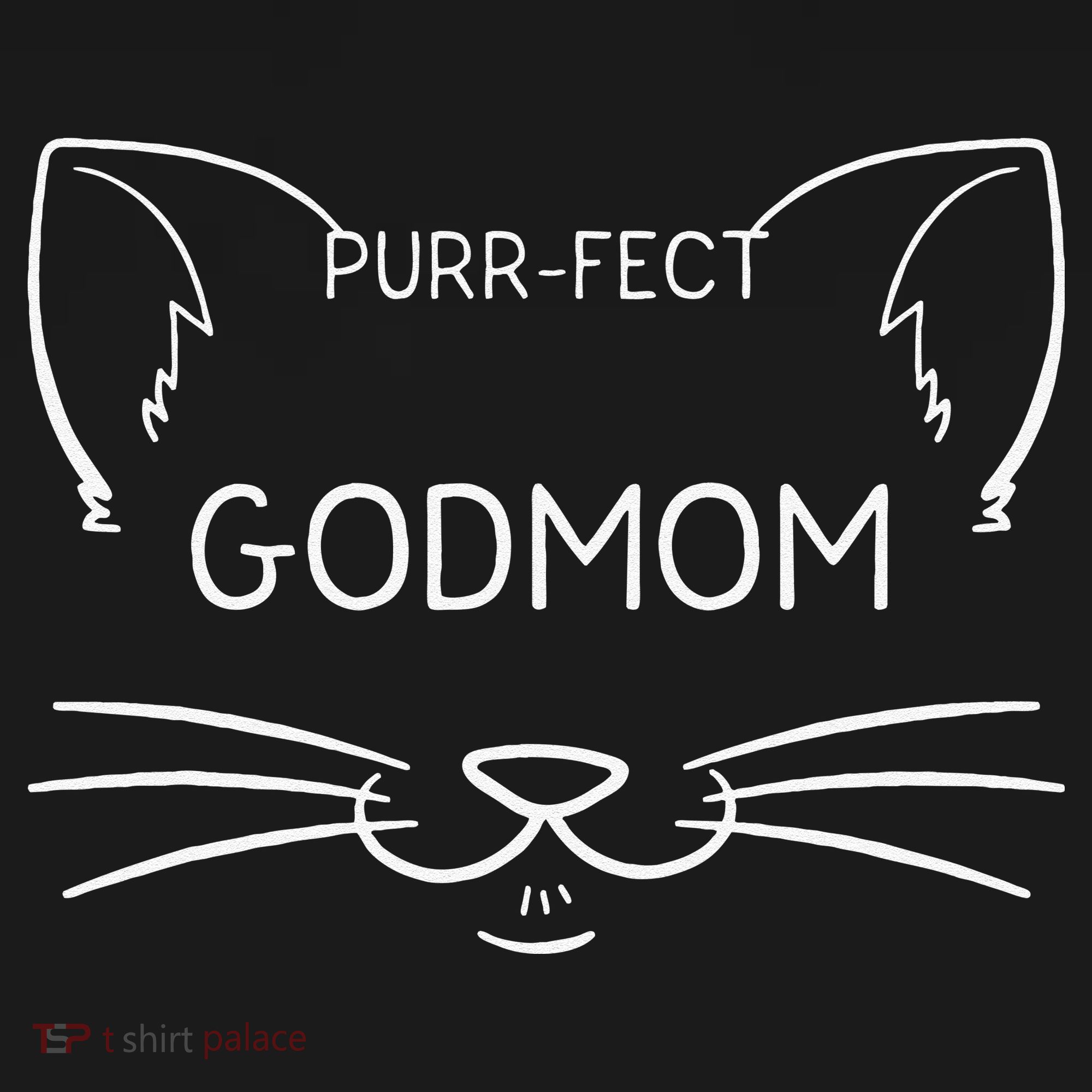Purrfect Godmom Funny Cat Lover Godmother Kitty Owner Tank Top