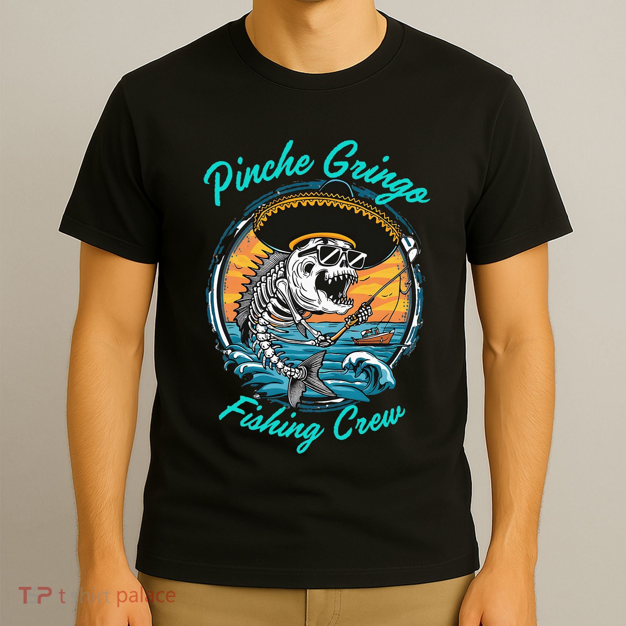 P.I.N.C.H.E G.R.I.N.G.O Fishing Crew T-Shirt