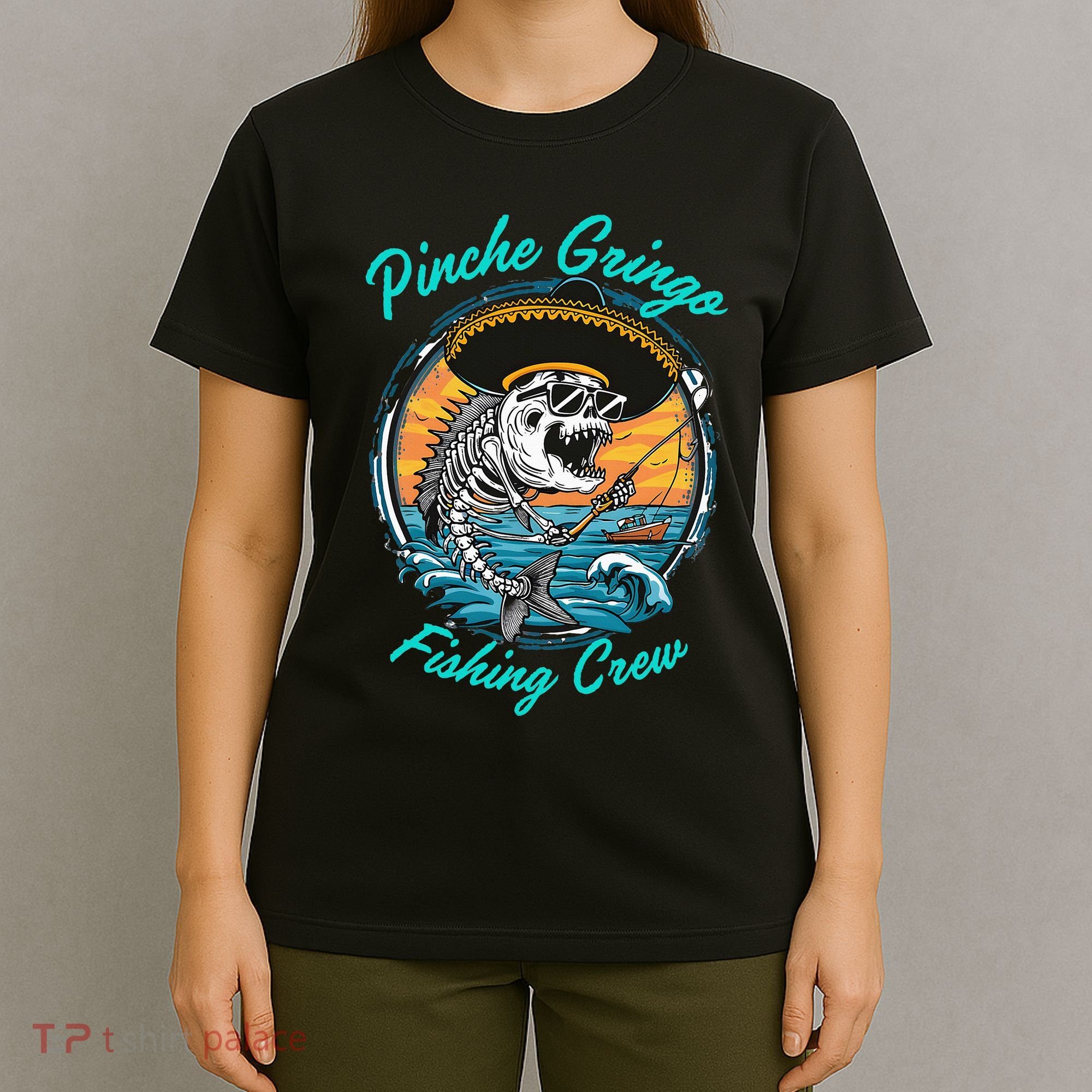 P.I.N.C.H.E G.R.I.N.G.O Fishing Crew T-Shirt