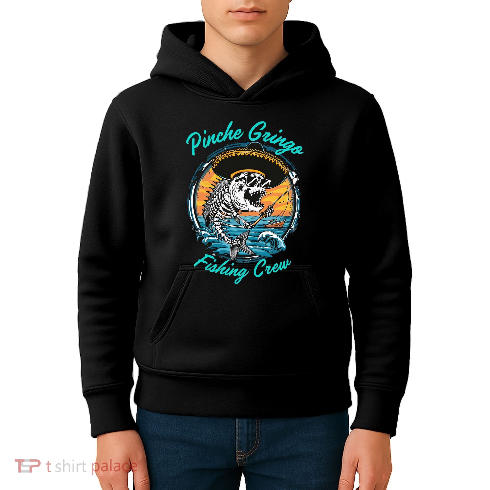 P.I.N.C.H.E G.R.I.N.G.O Fishing Crew Kids Hoodie