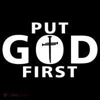 Put God First Christian 3 Nails Cross Catholic Jesus Christ Women's Hoodie thumb 2