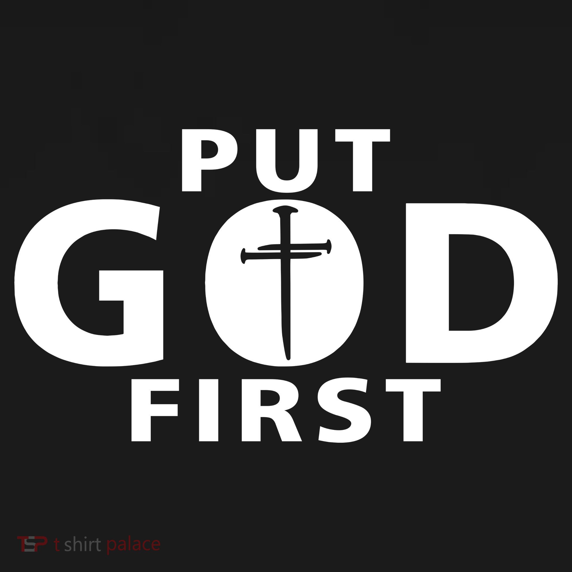 Put God First Christian 3 Nails Cross Catholic Jesus Christ Ornament