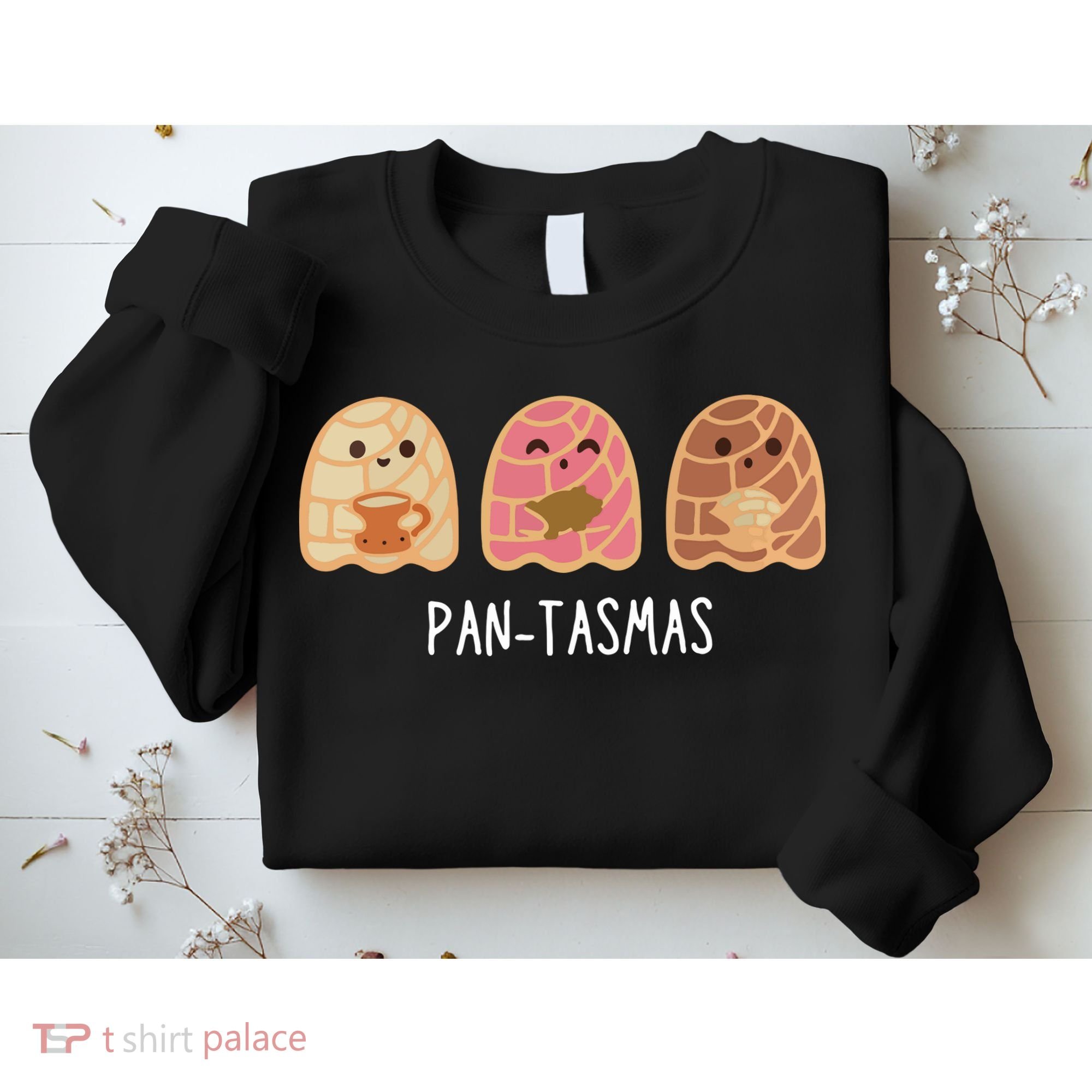 Pantasmas Ghost Funny Spooky Conchas Mexican Ghost Sweatshirt