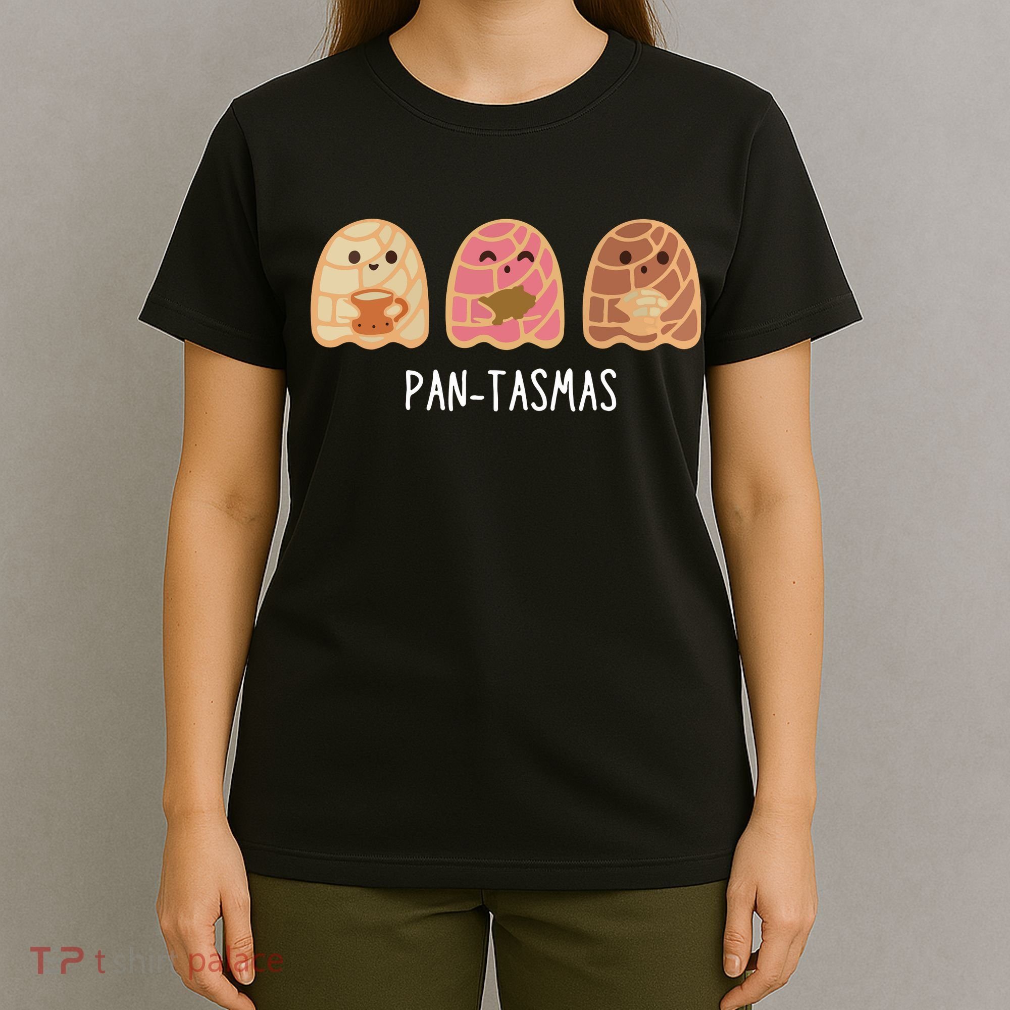 Pantasmas Ghost Funny Spooky Conchas Mexican Ghost T-Shirt