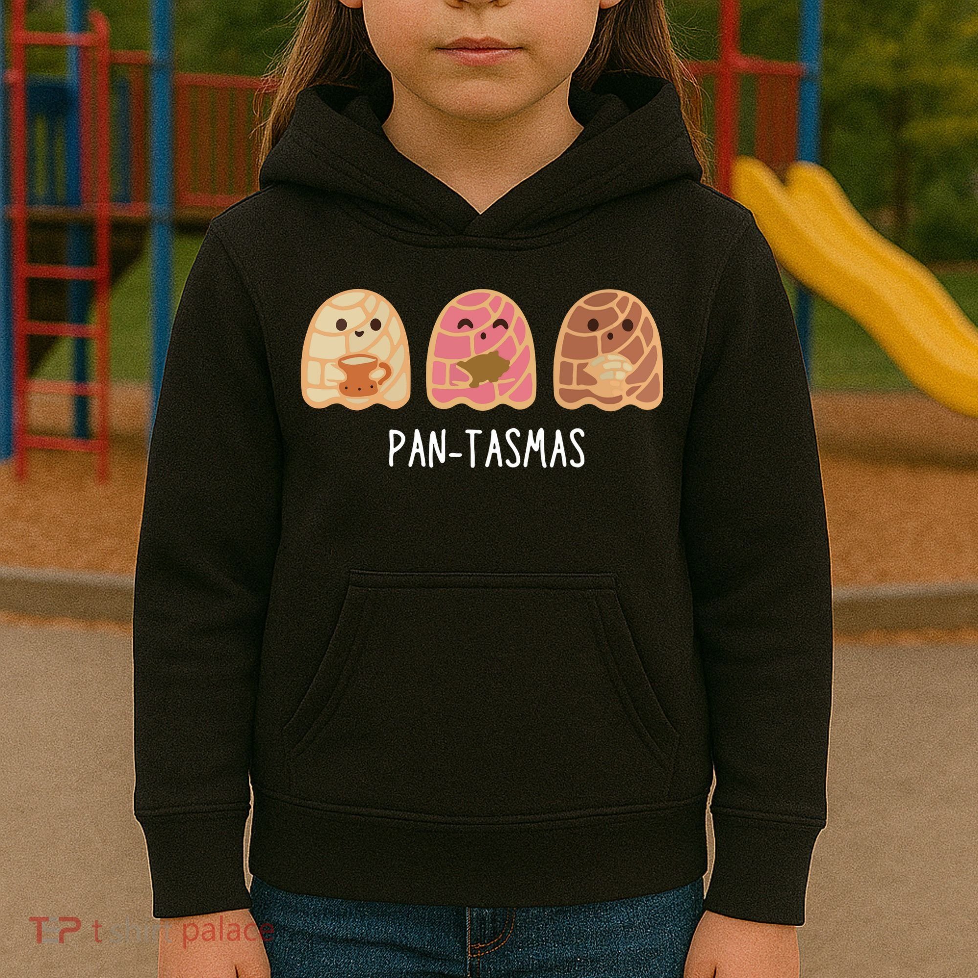 Pantasmas Ghost Funny Spooky Conchas Mexican Ghost Kids Hoodie