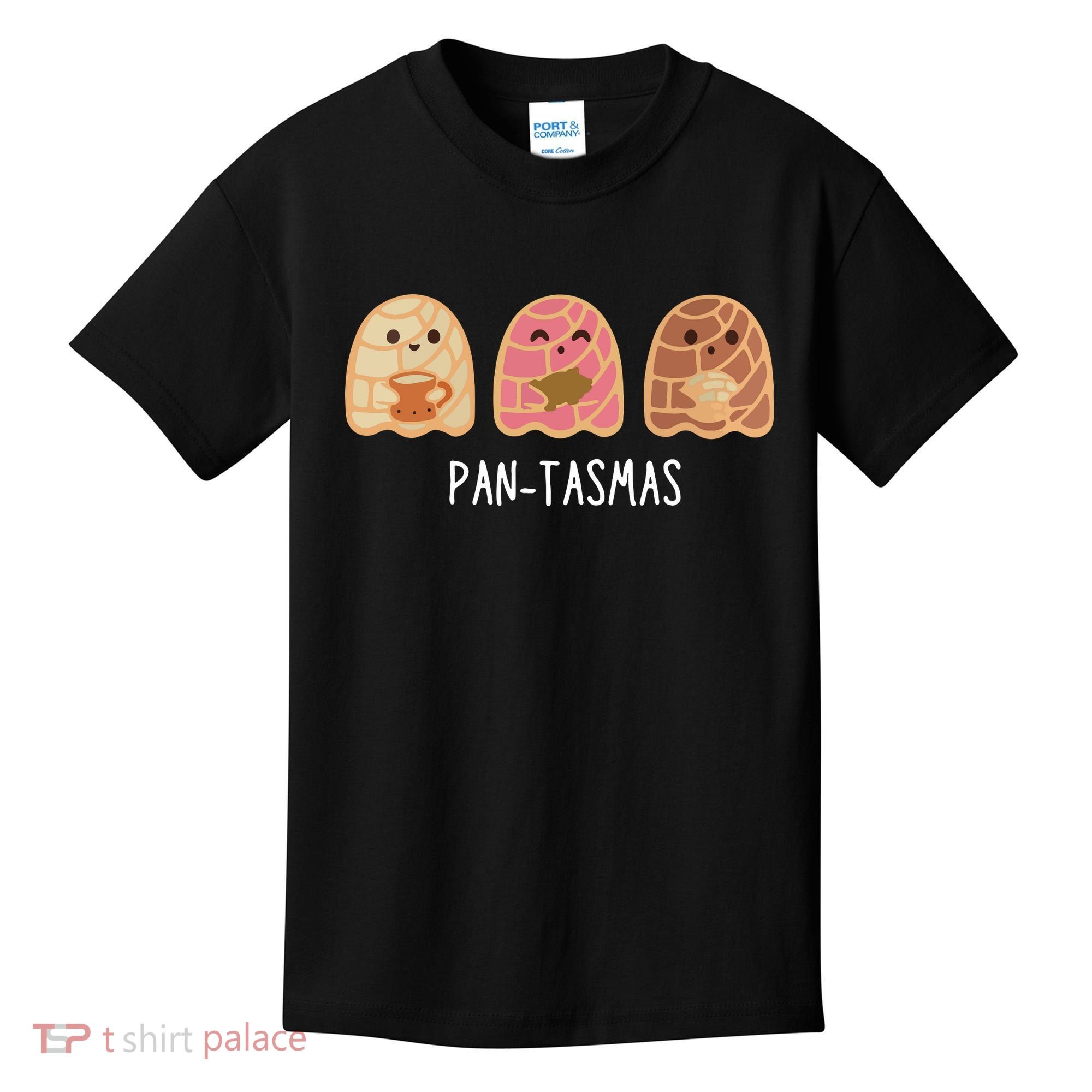 Pantasmas Ghost Funny Spooky Conchas Mexican Ghost Kids T-Shirt