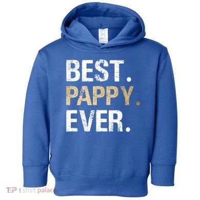 Pappy Gift From Granddaughter Grandson Best Pappy Ever Gift Toddler Hoodie